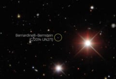 DECamで撮影されたベルナーディネッリ・バーンスティーン彗星