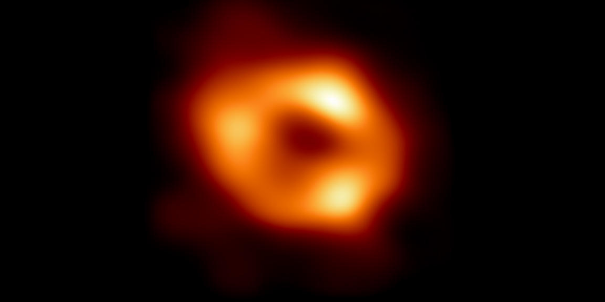 天の川銀河の中心にある超大質量ブラックホールいて座A*の画像