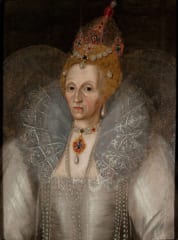 後年のエリザベス1世の肖像画（1595年頃の作品）