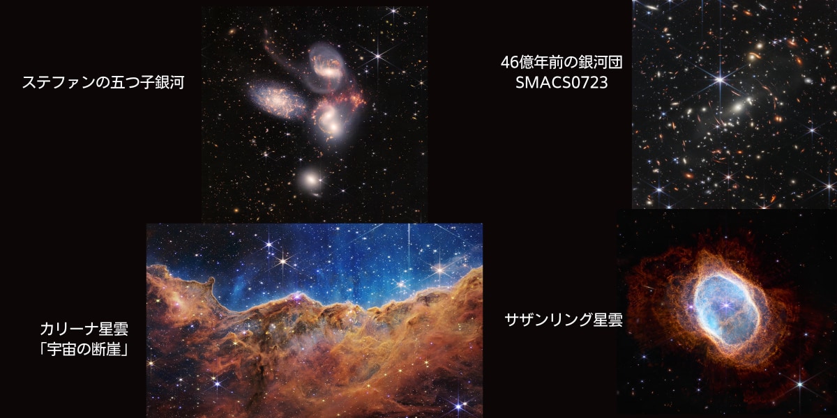 ジェームズ・ウェッブ宇宙望遠鏡が撮影した驚くべき宇宙の画像た地