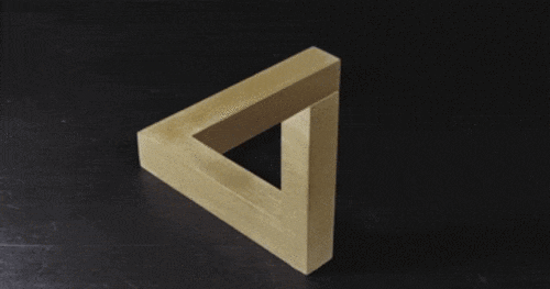 3Dプリント版「ペンローズの三角形」の種明かし