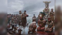 チムー族による生贄の儀式のイメージ図