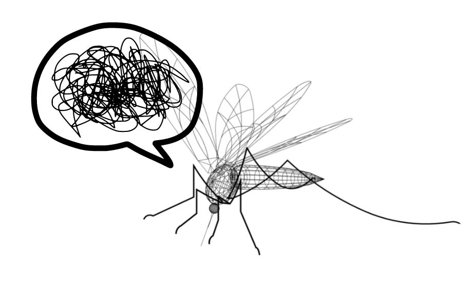 蚊よけスプレーは、蚊の感覚器を混乱させる
