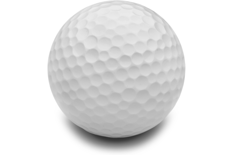 ゴルフボールの表面には多数のくぼみがある