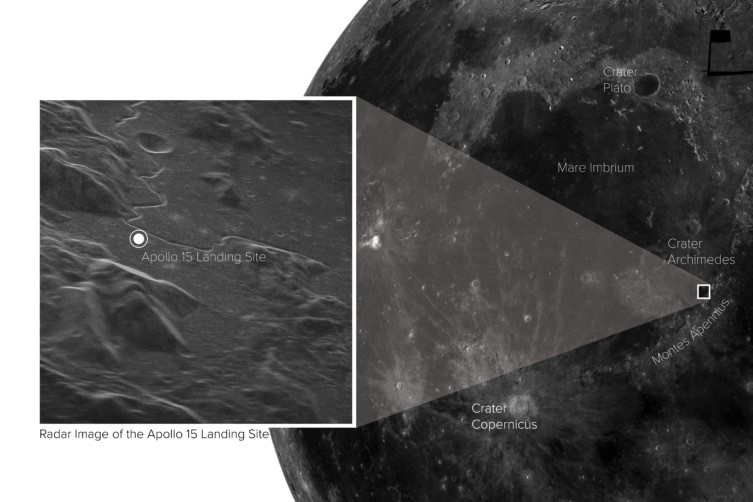 アポロ15号の月面着陸地点