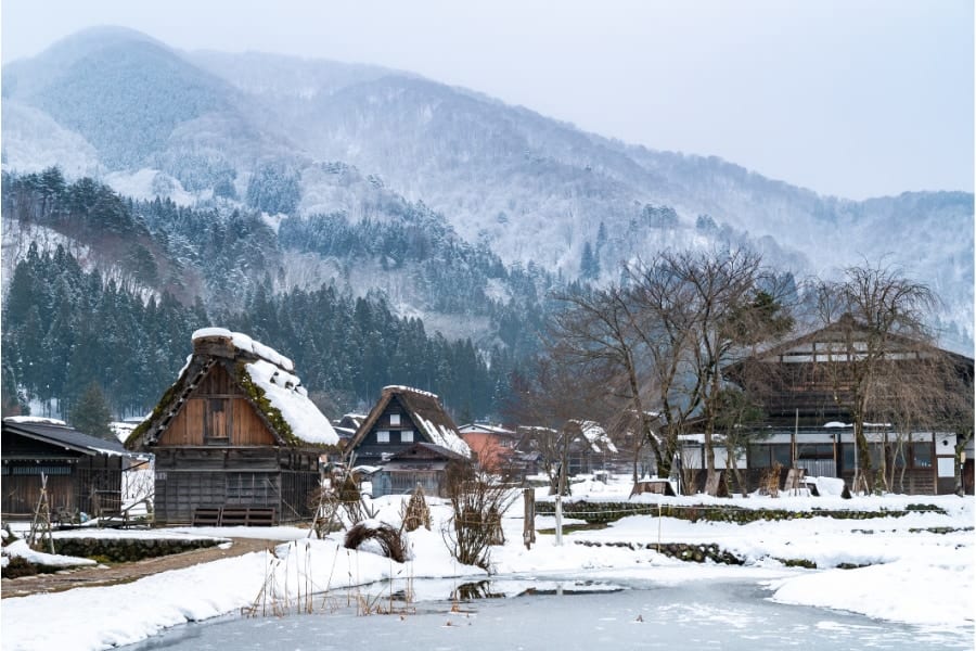 日本有数の豪雪地帯「白川郷（岐阜県）」