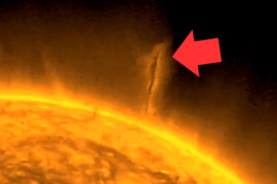 「地球の14倍の大きさの竜巻」が太陽で発生している衝撃動画が公開！ (2/2)