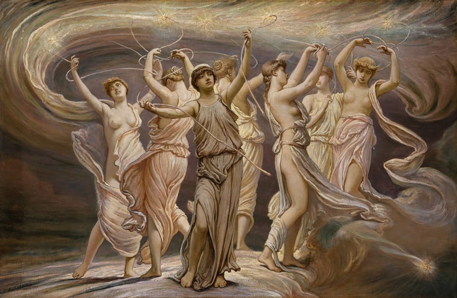 エリュー・ヴェッダーの絵画『プレイアデス』（1885）（メトロポリタン美術館所蔵）