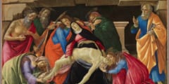 ボッティチェリ作『キリストの哀悼』(1490〜1492年頃)