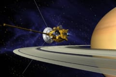 土星に接近するカッシーニの想像図