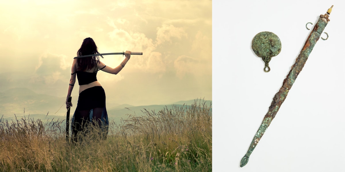 剣と鏡と一緒に埋葬された謎の古代戦士が「女性」であると判明！