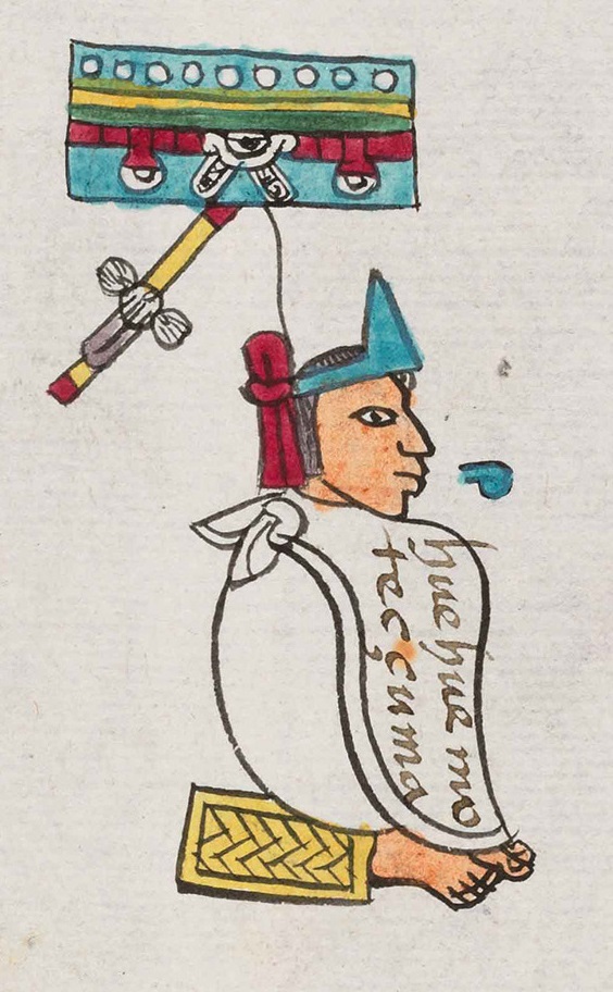 アステカの王のモクテスマ1世、彼の在任中に花戦争が始まった