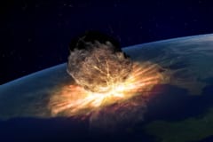 小惑星衝突のイメージ。ベンヌが地球に衝突する可能性も