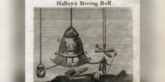 ハレー彗星を発見したエドモンド・ハレーによる1690年の潜水鐘のデザイン