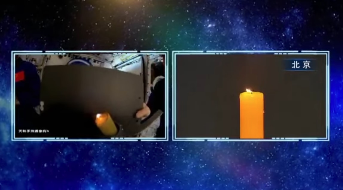 「無重力で火をつけるとどうなる？」火気厳禁のステーション内で中国が実演！の画像