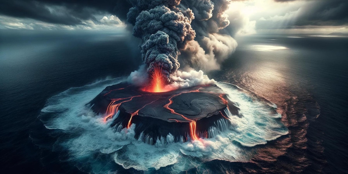 硫黄島沖の火山噴火で「新たな島」が誕生！(※ 画像はイメージです）