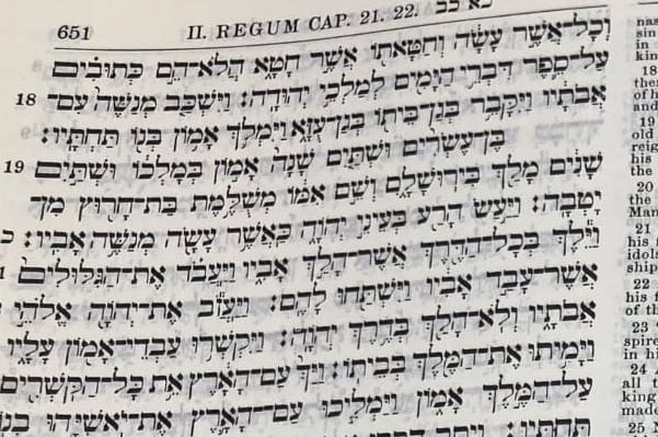 ヘブライ語ー英語の対訳の旧約聖書、ベン・イェフダらはこれらの本とにらめっとをして単語に新しい語義を与えていった。