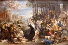 ピーテル・パウル・ルーベンス作『幼児虐殺』、ヘロデ大王の蛮行は幾度となく芸術家たちの題材にされ続けた