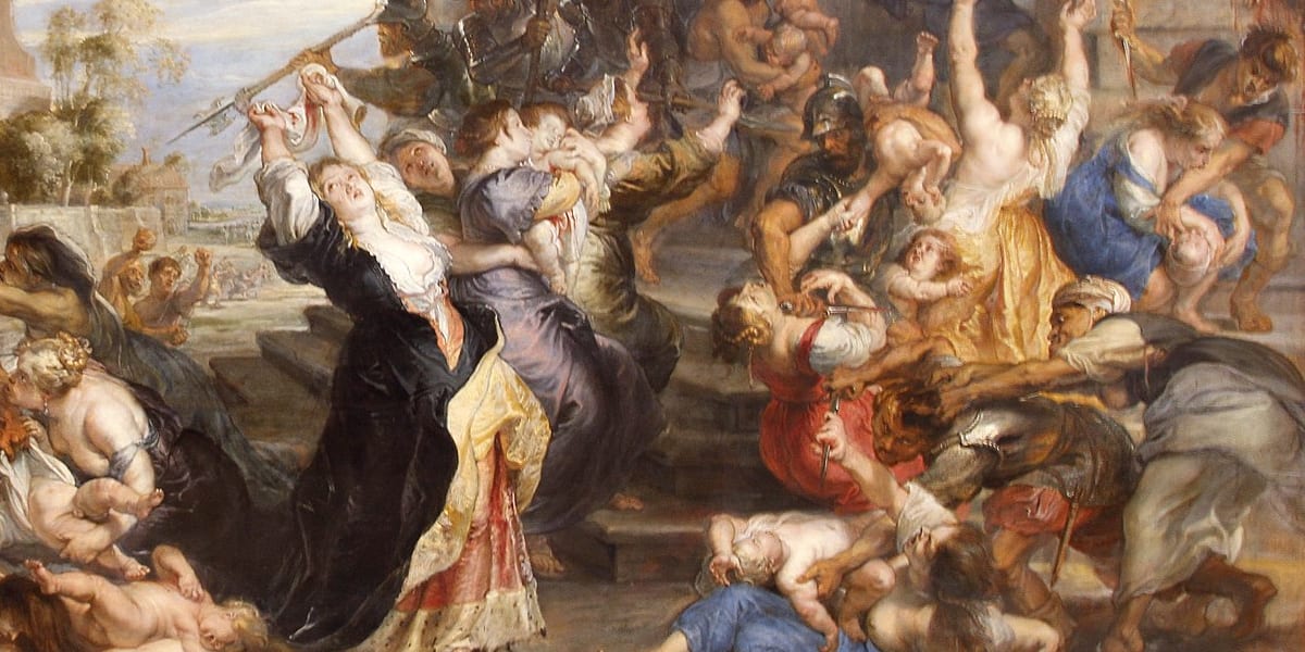 ピーテル・パウル・ルーベンス作『幼児虐殺』、ヘロデ大王の蛮行は幾度となく芸術家たちの題材にされ続けた