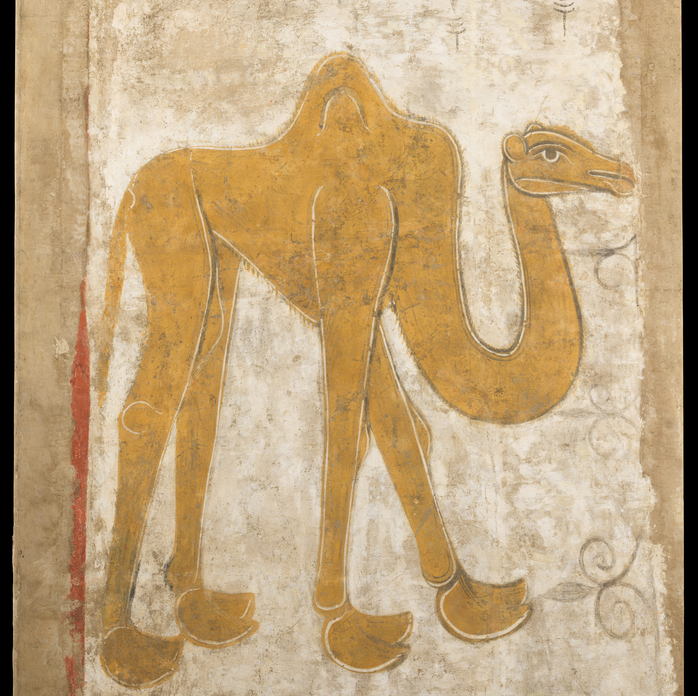 メトロポリタン美術館に収蔵されている12世紀初頭に描かれたとされるラクダの絵