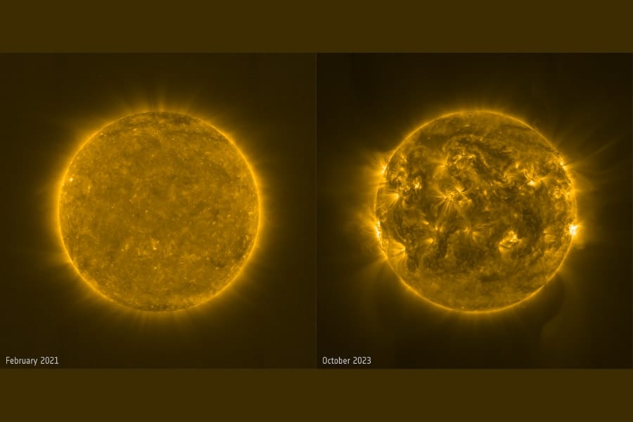 第25太陽周期に入りわずか2年半で素人にもわかるほど「太陽の見た目が激変」！