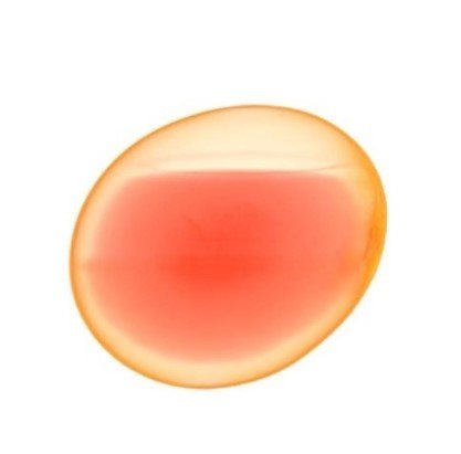 マイクロCTスキャンで明らかになった1700年前の卵の中身。赤色は液体を示す。