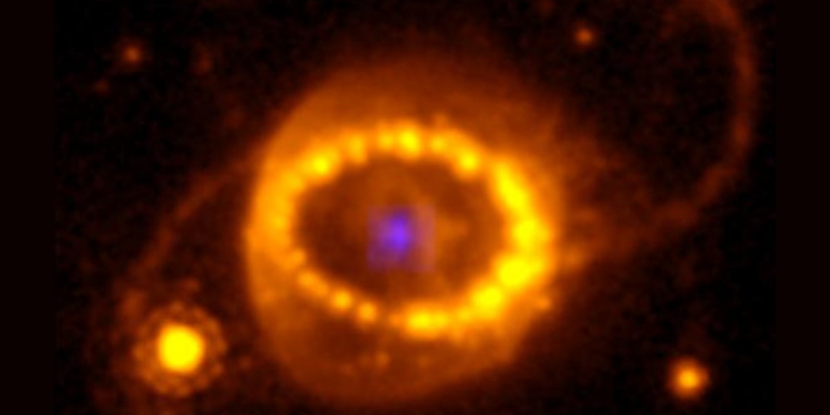 SN 1987Aの内部で中性子星の証拠が発見される