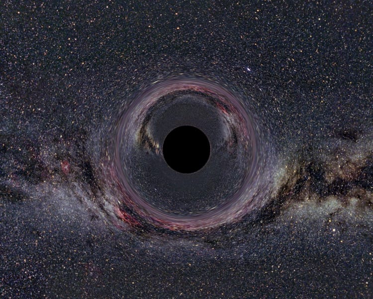 ブラックホールの想像図