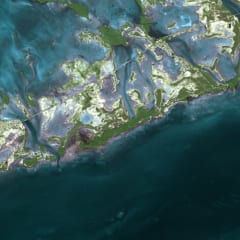 フロリダキーズの衛星画像