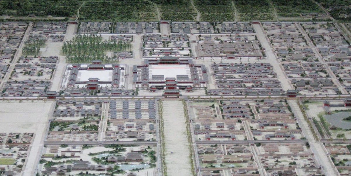 平安京大内裏復元模型、京都市の平安京創生館に置かれている