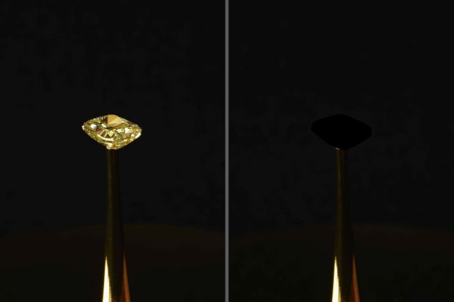 ダイヤモンドも消える「黒」！ベンタブラックの黒さを超える新素材が開発されるの画像 1/3