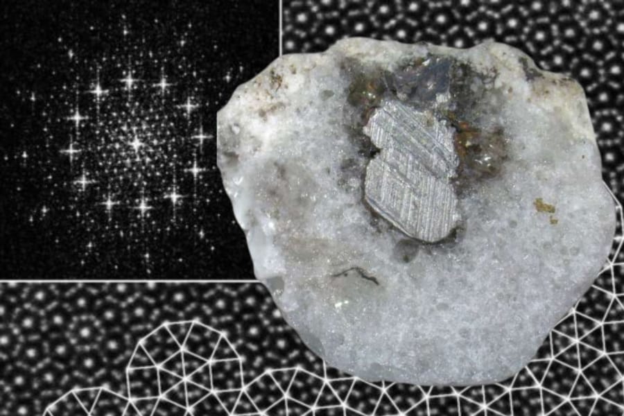 「雷の化石」から自然界では極めて珍しい準結晶を発見！