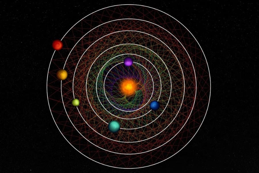 公転周期がすべて「整数比」で共鳴する！数学的に美しい「6つ子の惑星」を発見