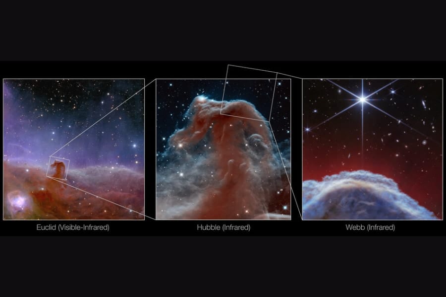 JWSTが有名な「馬頭星雲」の頭頂部を”どアップ”で撮影！かつてない鮮明度！