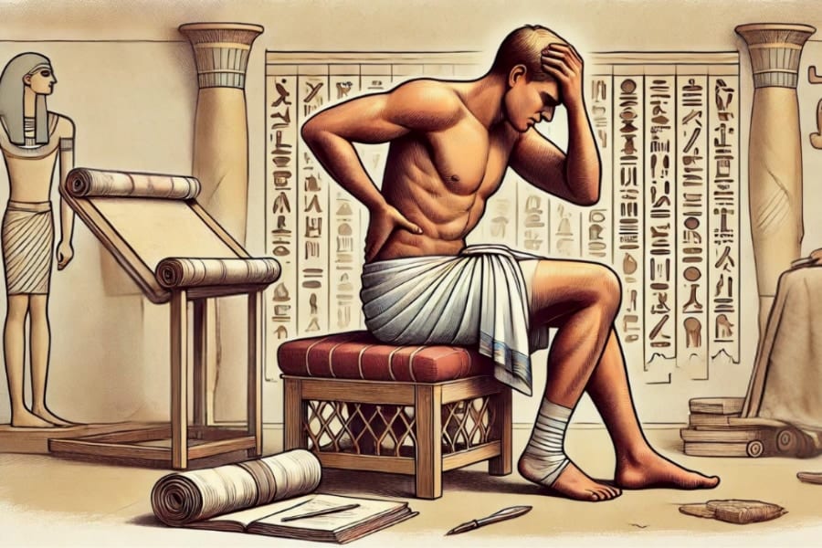 机や椅子がありません！古代エジプト人「過酷なデスクワーク」で関節が変形するほど苦しんでいた