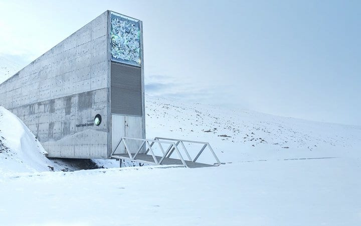 世界の終末に備えて「作物の種子」を冷凍保存するノルウェーの巨大貯蔵庫　