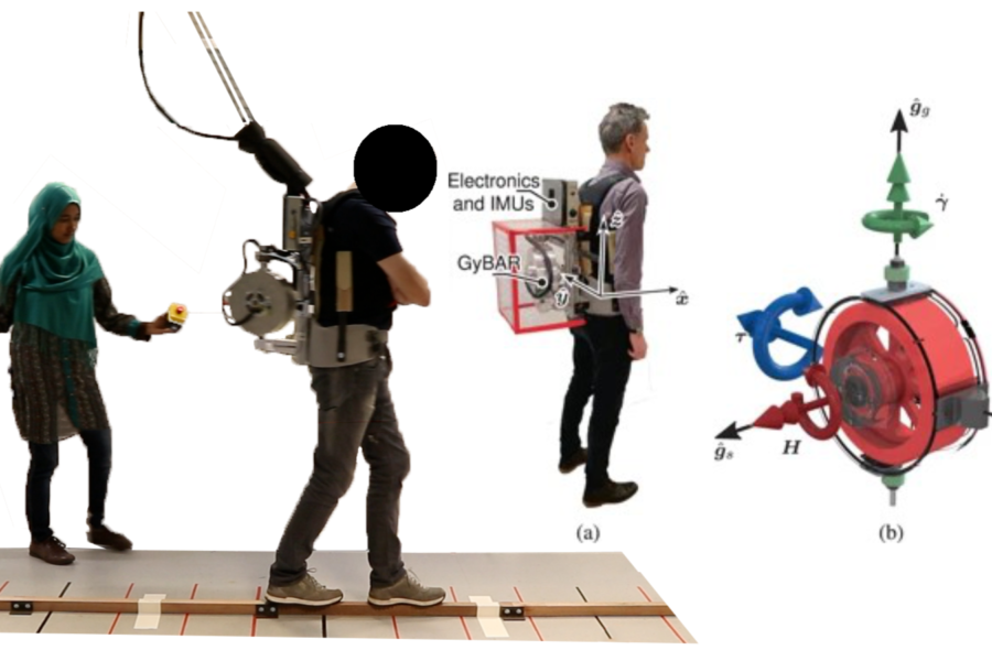 バランス歩行を「ジャイロの力」で支援するバックパック型ロボットが開発される！　リハビリや高齢者の転倒防止策への応用に期待